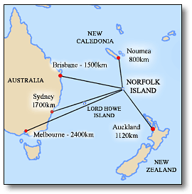 Norfolk Island Location